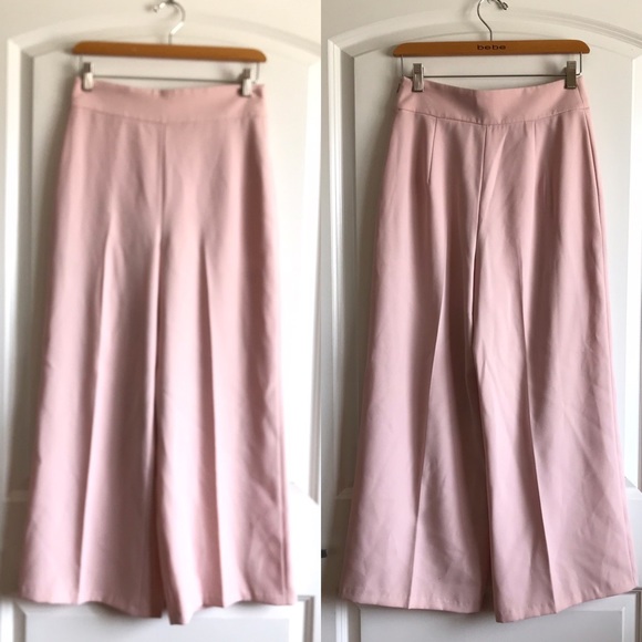 Zara Woman Pink Wide leg Pant - Picture 9 of 9